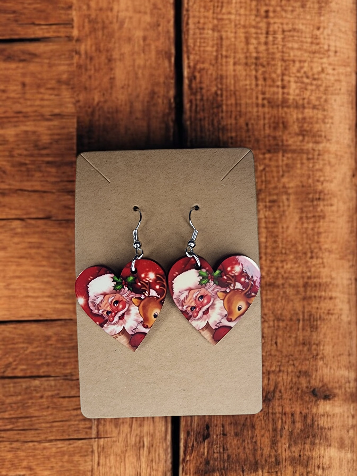 Lightweight wooden earrings
