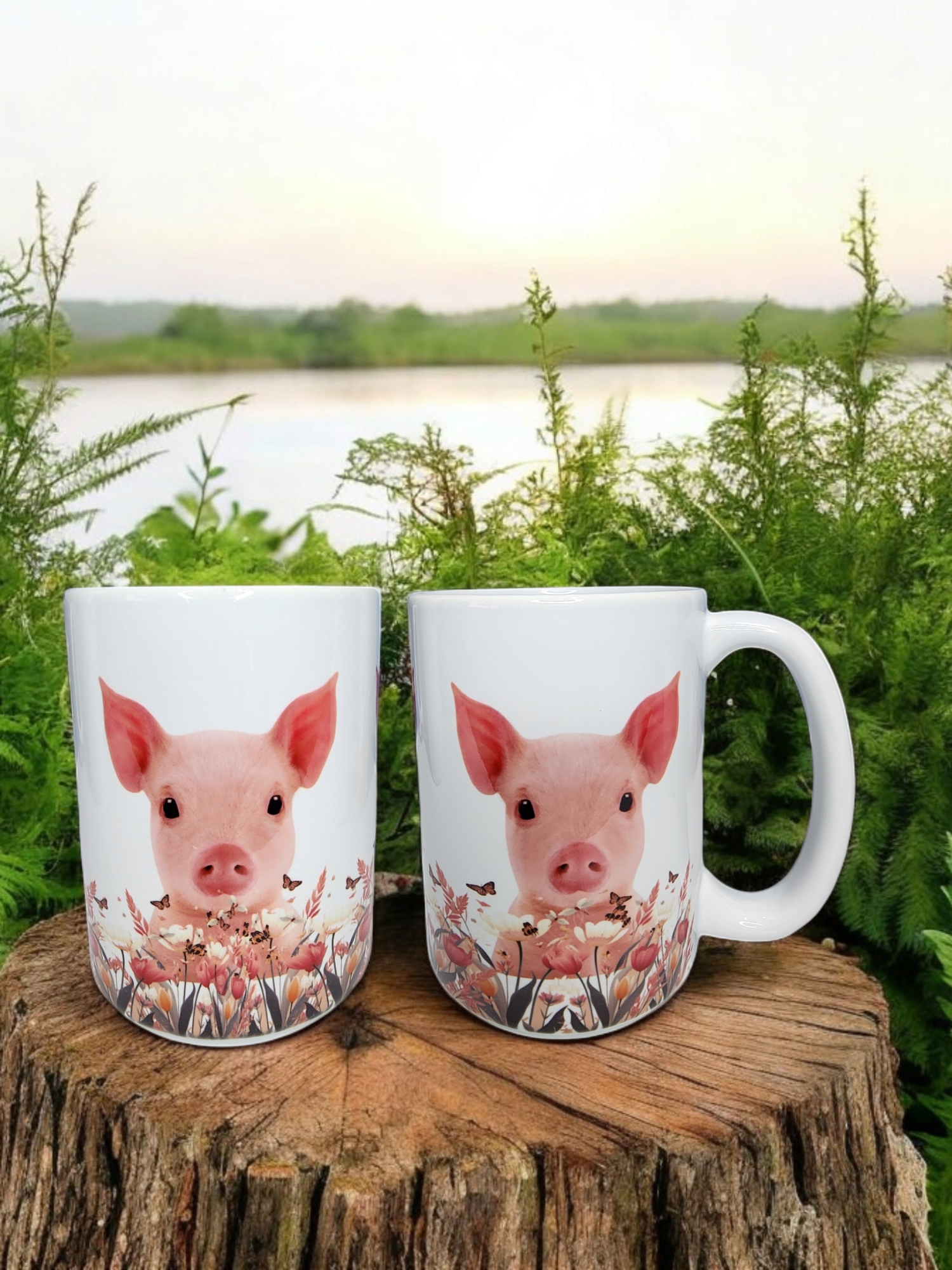 Custom or Pre-Made Coffee Mugs – full wrap animal print