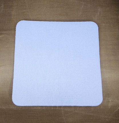 Stack of personalized logo coasters for branding