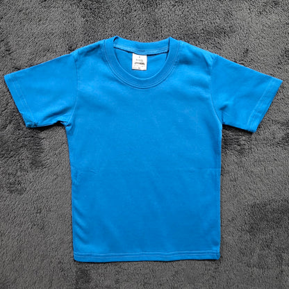 Kids Blank Combed Cotton T-Shirt | 220GSM | Multiple Colours
