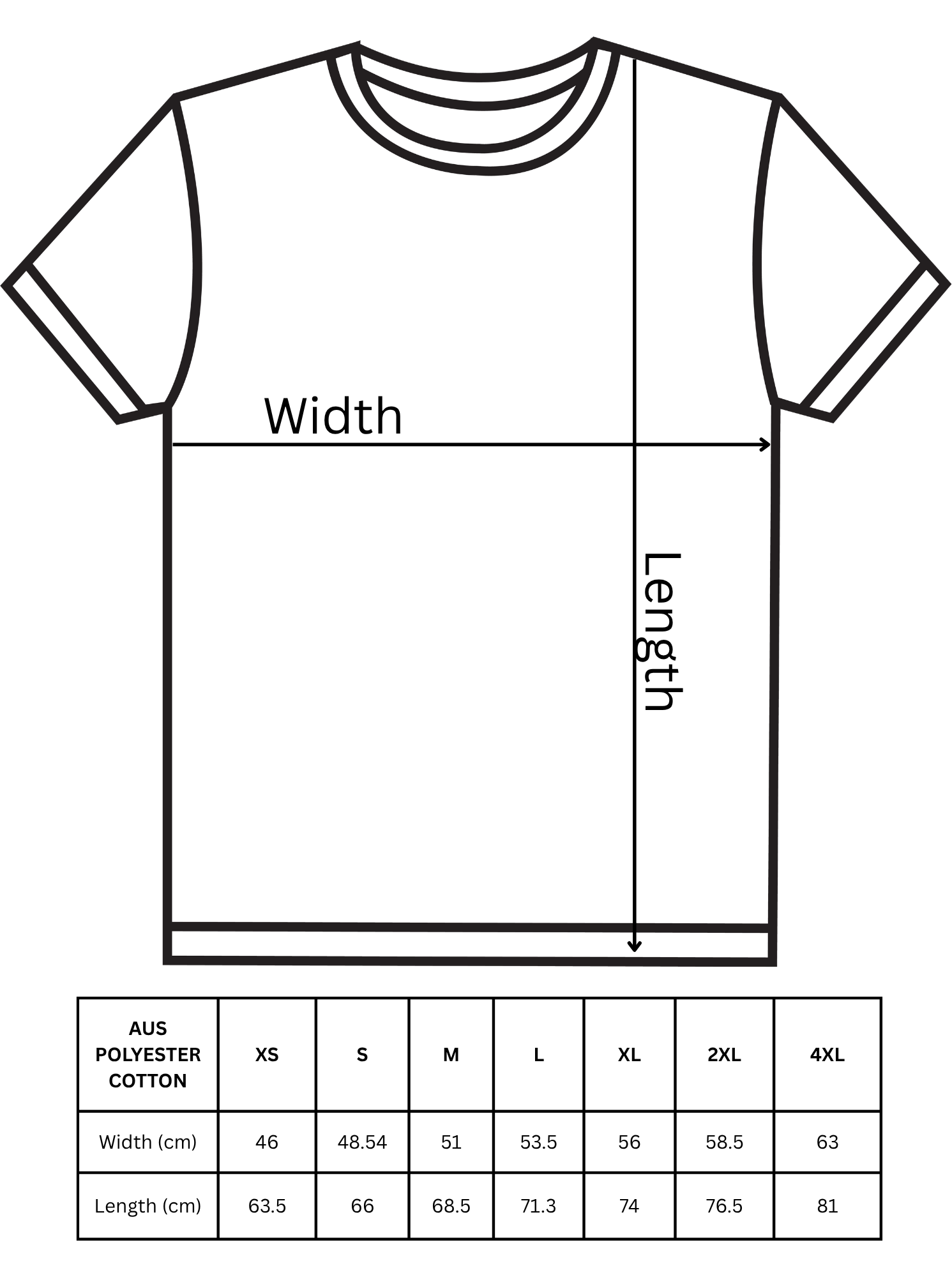 Round Neck T-Shirt Blank – Polycotton | Multiple Colours