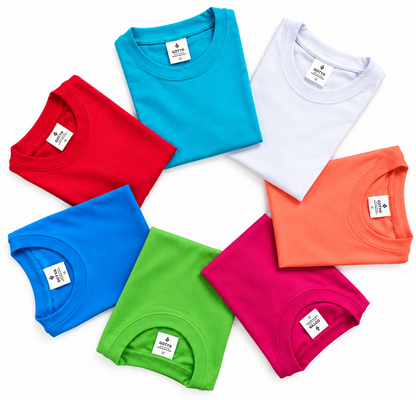 Toddler & Kids Blank Combed Cotton T-Shirt | 220GSM | Multiple Colours