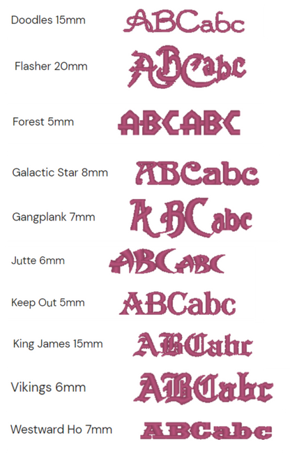 Personalised Monogram Embroidery – Towels, Tea Towels, Bags & More
