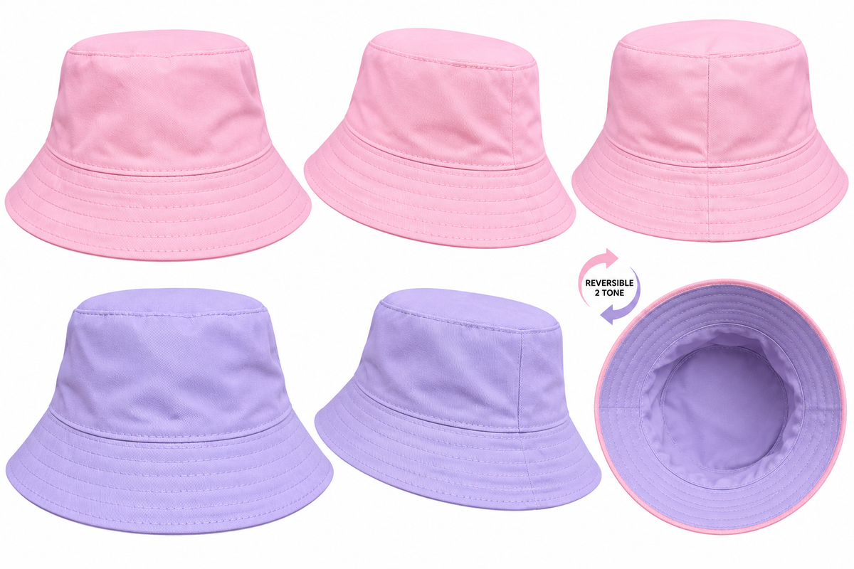 Bucket Hats – Kids & Adults | Blank | Multiple Colours
