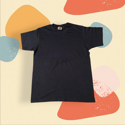 Embroidered logo on Premium 100 percent Cotton T-Shirt surface