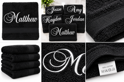 Personalised Monogram Embroidery – Towels, Tea Towels, Bags & More